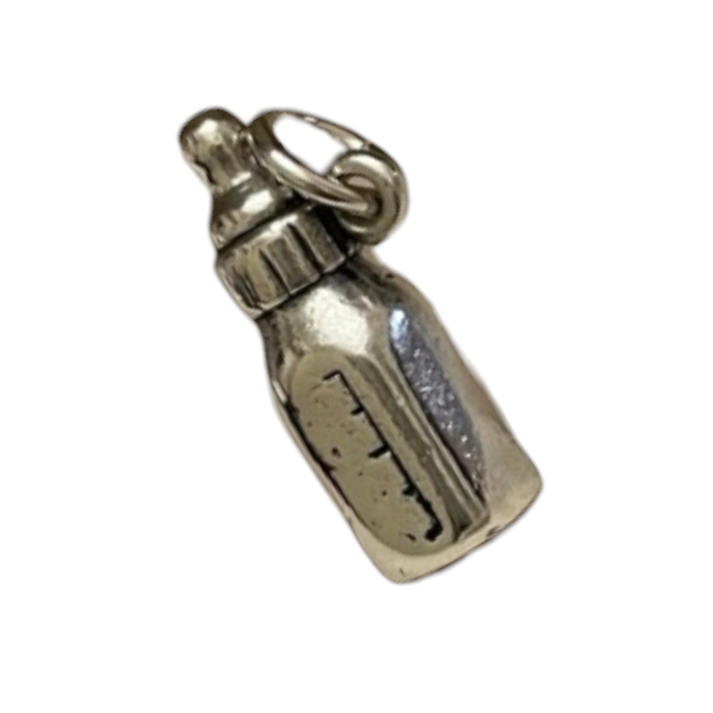 ʕ·ᴥ·ʔ AUTHENTIC JAMES AVERY RETIRED STERLING SILVER BABY BOTTLE CHARM  RARE